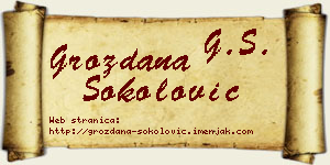 Grozdana Sokolović vizit kartica